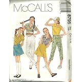 Girls Top In Two lengths, Pants In two Lenghts And Skirt (McCall's Pattern 8795 Size 7,8, 10)