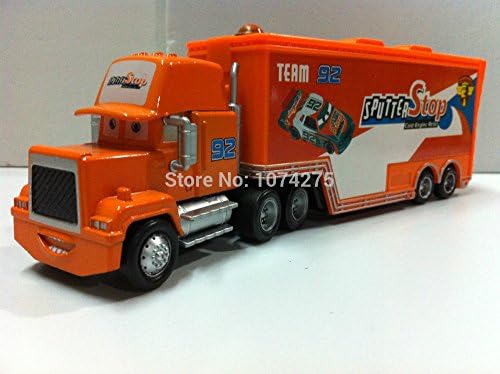 Pixar Cars 1:55 Scale Diecast Mack Uncle No.92 Sputter Stop Racer's Truck Metal Toy for Kids