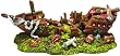 Exotic Environments Split Shipwreck Aquarium Ornament, Large, 11-Inch by 5-Inch by 4-1/4-Inch