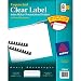 Avery Index Maker Unpunched Clear Label Dividers for Bound Documents, 8-Tab, White, 25 Sets (11444)
