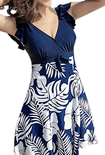 Women's Halter Shaping Body One-Piece Swimsuit Plus Size Swimwear