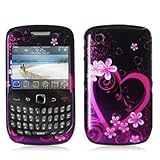 Purple Love Design Crystal Hard Skin Case Cover for Blackberry Curve 8520 8 ....