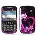 Purple Love Design Crystal Hard Skin Case Cover for Blackberry Curve 8520 8530 3G 9300 9330 Phone New By Electromaster