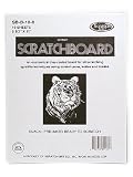 Scratch Art Black Coated Scratchboards 8 1/2 in. x 11 in. pack of 10 10 point