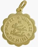 10 Karat Yellow Gold Gemini Pendant (May 22 - June 22)