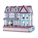 Melissa and Doug Deluxe Self-Storing Fully Furnished Dollhouse