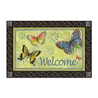 Flutter Butterfly Welcome Indoor Outdoor Mat
