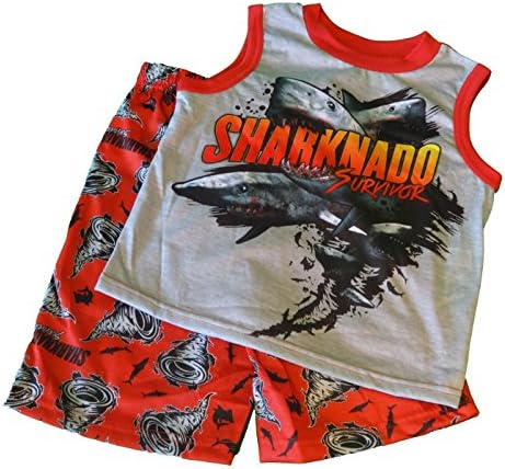Sharknado Survivor Boys 2 Piece Pajama Set (Large)