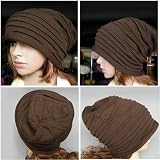 Beauty Casual Hat Winter Ski Warm Knit Cap Skull Oversize Baggy Beanie Unisex