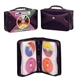Electronics : CD/DVD Storage Case - Black 128 Capacity