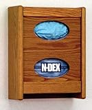 IMAGE OF Wooden Mallet WCG2 Tissue/Glove Box Holder