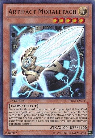 Yu-Gi-Oh! - Artifact Moralltach (PRIO-EN011) - Primal Origin - 1st Edition - Super Rare
