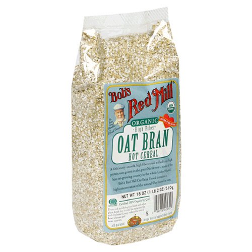 Bob's Red Mill Organic Oat Bran Cereal, 18-Ounce Packages (Pack of 4)