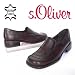 s.OLIVER, Glattleder Halbschuh, Bussines Leder Slipper, cafe- braun