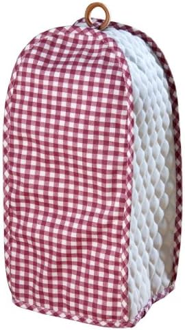 Gingham Burgundy Blender Appliance Cover