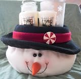 Yankee Candle Christmas Gift Set with 2 Votives, Snowflake Votive Holder, and 3.7 oz Jar Candle in a Snowman - SPARKLING SNOW