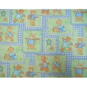 Fitted Sheet (BABYBJÖRN Travel Crib Light) - All Star Teddy - Made In USA