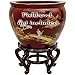 Red Lantern Rosewood Fishbowl Stand - Size 11.5 in. Base Diameter
