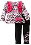Nannette Baby-Girls Infant 2 Piece Zig Zag Pant Set