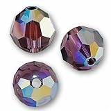 10 Round 6mm (5000) Swarovski Crystal Beads AMETHYST AB.