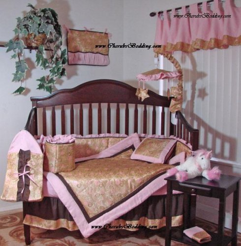 Cherubs Bedding Silk Creations Designer 10-piece Baby Crib Bedding Set w Musical Mobile product image
