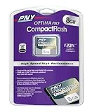 PNY Optima Pro 8 GB 133x CompactFlash Memory Card P-CF8GB-133W-DVDC