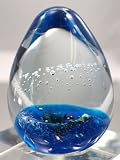 Murano Design Glass Art Seaworld Bubble Egg Paperweight PW-261