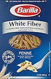 Barilla White Fiber Pasta, Penne, 12 Ounce (Pack of 8)