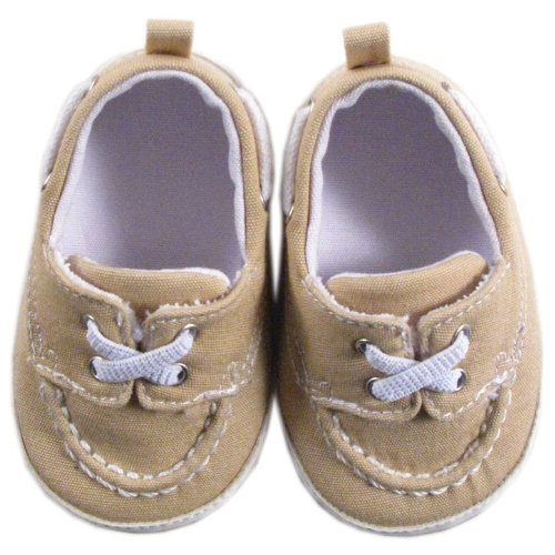 External hard drive:Luvable Friends Boy's Slip-on Shoe for Baby, Beige, 0-6 Months