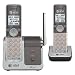AT&T CL81201 DECT 6.0 Cordless Phone, Silver/Gray, 2 Handsets