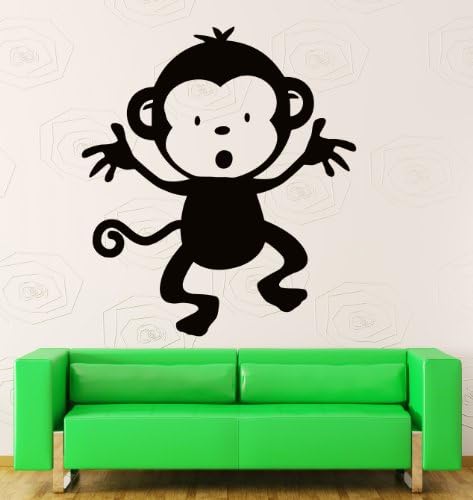 Wall Stickers Vinyl Decal Dancing Monkey Animal Funny Decor For Kids (z1382i)