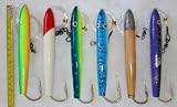 6" Rigged Cedar Plugs - 6 Pcs w/Lure Bag