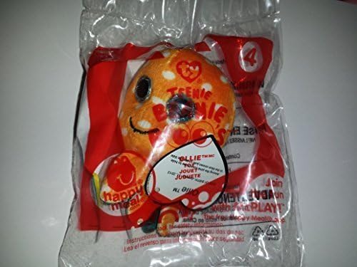 Mcdonald 2014 Happy Meal Toy Ty Teenie Beanie Boos Ollie # 4 Orange Octopus Plush by TEENIE BOOS