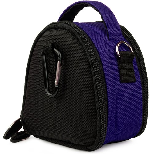 SumacLife Mini Laurel Edition Nylon Camera Bag with Carrying Handle and Adjustable Shoulder Strap for Compact Cameras like Canon PowerShot SD940 IS / Digital IXUS 120 IS SD980 IS / Digital IXUS 200 IS SD960 IS / Digital IXUS 110 IS SD970 IS / Digital IXUS 990 IS