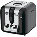 Waring Pro DF100 Cool-Touch 3/4-Gallon Deep Fryer, Black with Stainless Accents