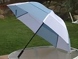Gustbuster Golf Umbrella 62 Carolina Blue/White