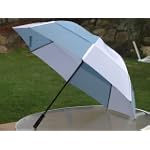 Gustbuster Golf Umbrella 62" Carolina Blue/White