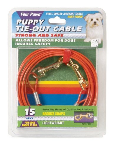 Puppy Tie-out Cable, 15-Feet