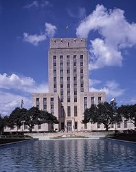 City Hall Sunshine, Houston Photograph - Beautiful 16"x20" Photographic Print by Carol M. Highsmith