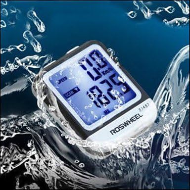 ROSWHEEL LCD Waterproof 20 Functions Bike Computer Bicycle Speedometer