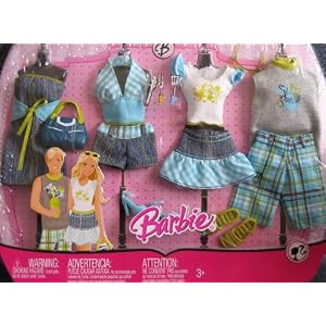 Barbie BBQ Fashions - Barbie and Ken Matching Casual Clothes (2008) by 