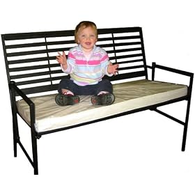 PTC Home & Garden Havana Folding Bench, Black Image