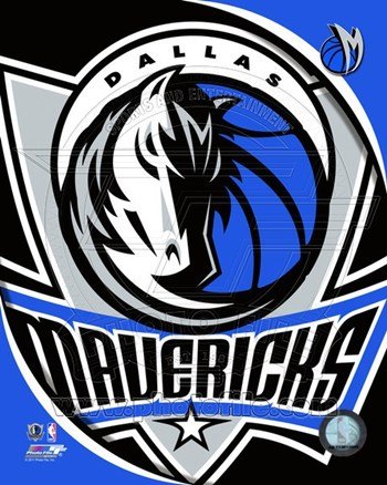 Dallas Mavericks Team Logo - Licensed Photo by PhotoFile (8x10)
