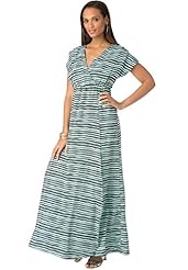 Plus Size Flared-Skirt Dolman Wrap Pleated Short Elasticized Empire   Waistline  Dress