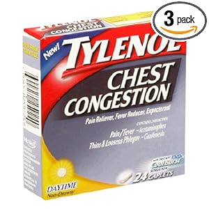 Tylenol Chest Congestion, Daytime Non-Drowsy, with Instant Cool Burst Sensation, Caplets,... by Tylenol