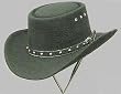 Black Gambler Style Cowboy or Cowgirl Hat