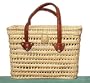 Moroccan Straw Summer Beach / Shopper / Tote Bag 14"x10"x9"