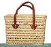 Moroccan Straw Summer Beach / Shopper / Tote Bag 14"x10"x9"