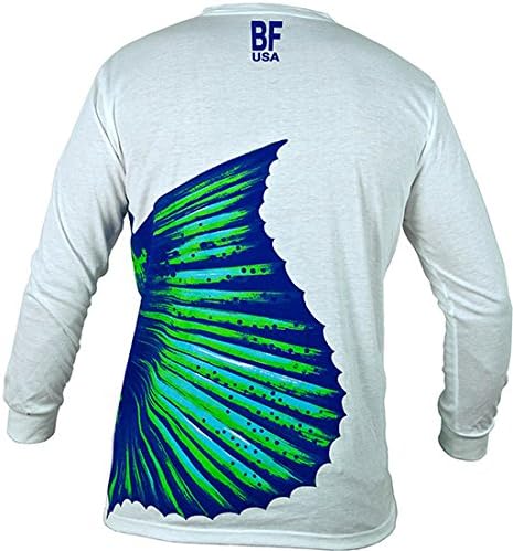 BlueFin USA Sailfish Tail Tee, White, X-Large