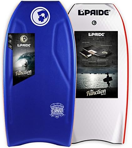 Pride Bodyboard The Combo PE - 43'' - Dark Blue deck, Red rails, White bottom
